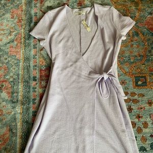 Madewell Texture and Thread Wrap Dress